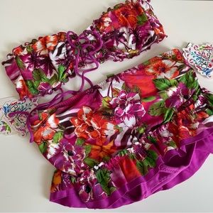 Becca bikini top medium bottom XS